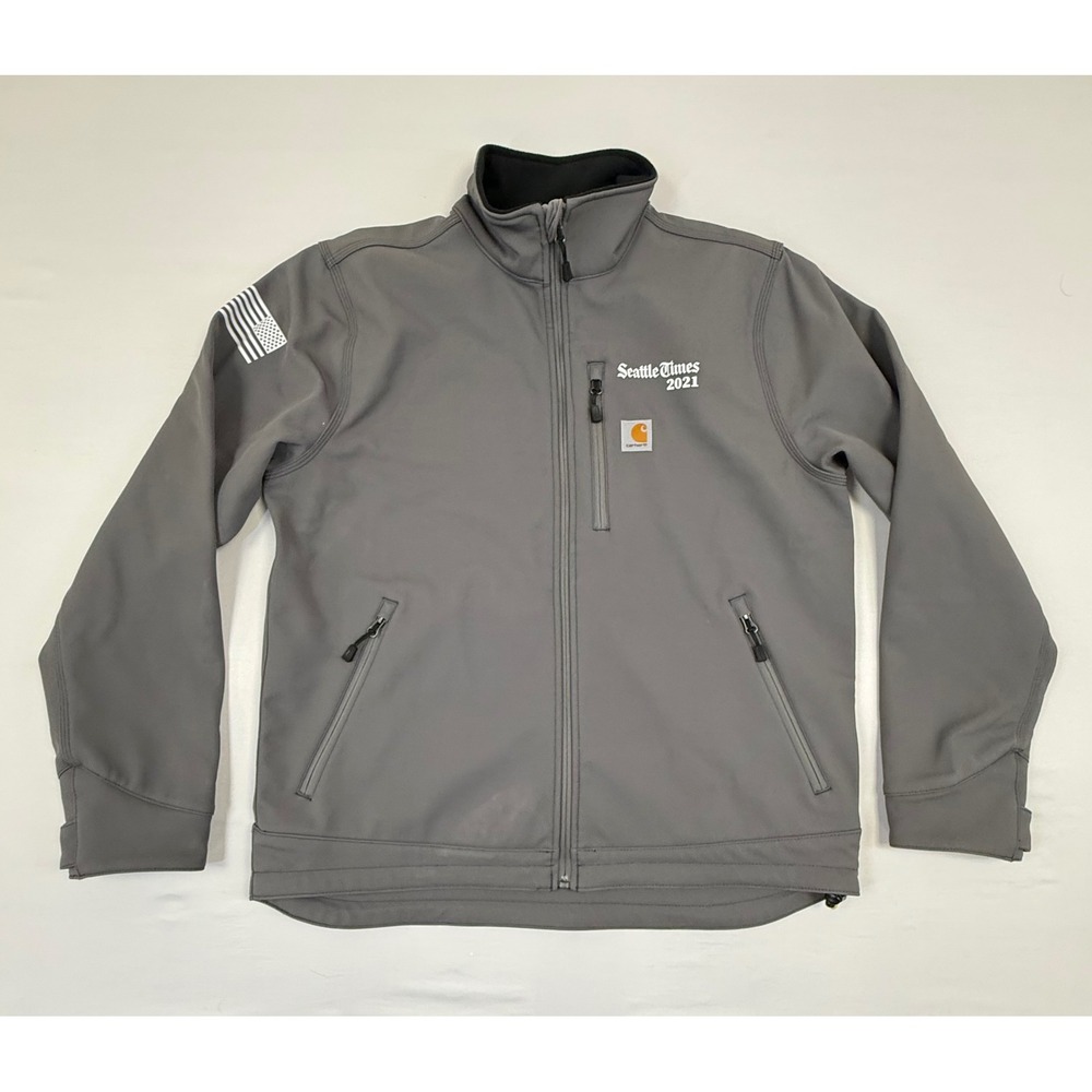 Carhartt Men's Size L Crowley Water Repellent Charcoal Grey Jacket 102199 022